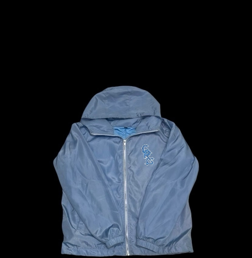 STEEL BLUE WINDBREAKER